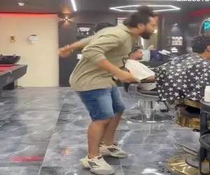 آواز شاد؛ آرایشگره یهو با آهنگ فاز برداشت یه کارایی کرد که   مشتری ها قالب تهی کردن