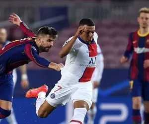  روایتی از لات بازی امباپه برابر مدافعان بارسا!