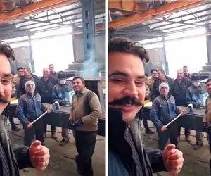 آواز دورهمی؛ ببینید کارگرای آهنگر با اوستاشون آهنگ جون آخ پول رو چه شاد میخونن