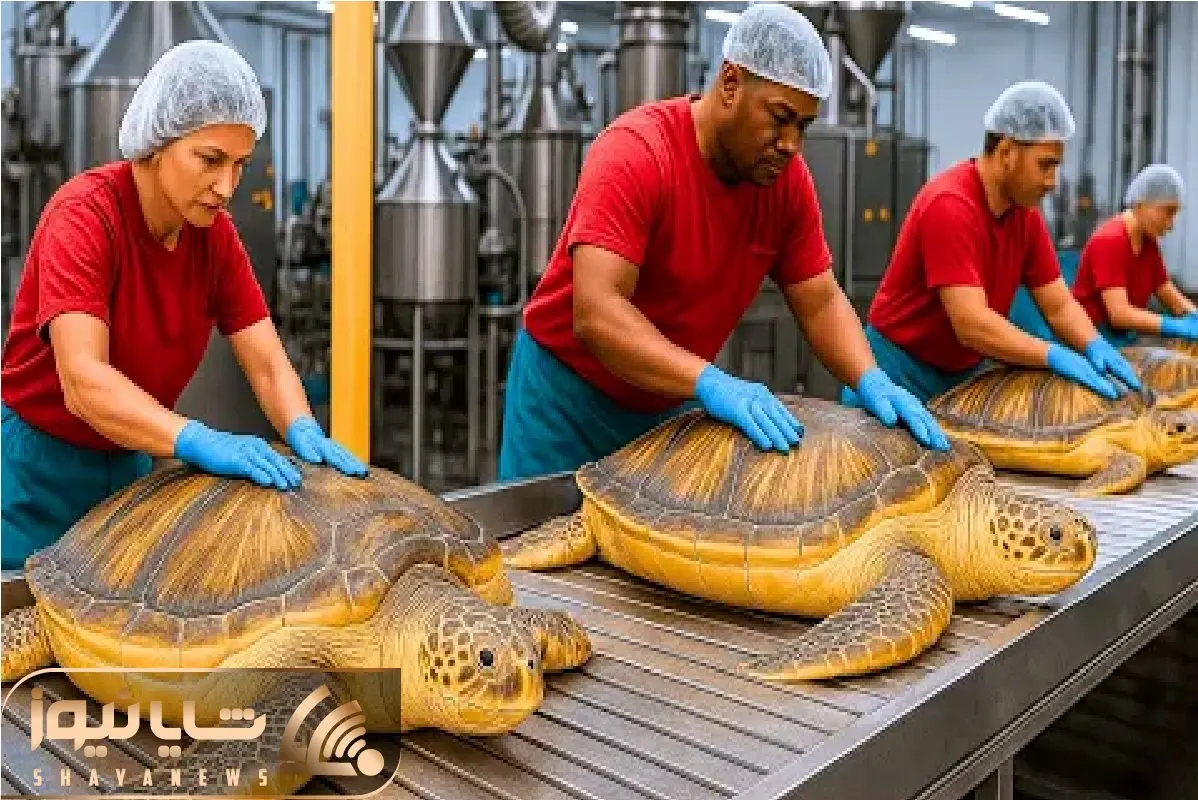 فرآوری لاکپشت؛ لاکپشت کُشی مدرن صنعتی برای بهره بردن از گوشت خاص و پروتئینیش