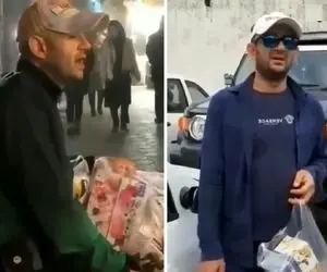 آواز خیابانی؛ دست فروشی که با کار خلاقانه و سوزناکش دستمال هاشو با آهنگ تقدیر فروخت 