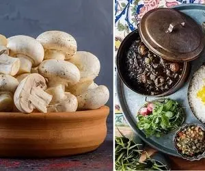 طرز تهیه خورش کرفس با قارچ / خوشمزه ترین غذای گیاهی با نکات لعاب دار شدن