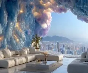 معماری خلاقانه؛ عمارت ساختن تو کوه های اطراف ویوش رو به شهر نمای شبش انگار کهکشانه