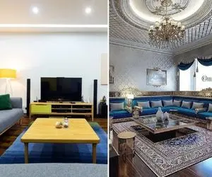 دکوراسیون و چیدمانی ایده آل برای خانه 110 متری؛ ترکیب خطوط مینیمال رنگای شارپ و سلیقه