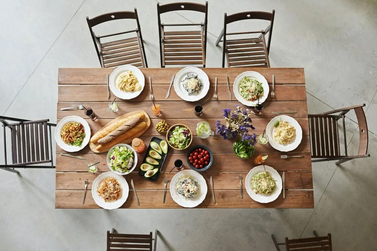 چیدمان میز شام ایرانی