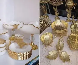 شیک ترین ظروف آجیل خوری، شیرینی خوری و میوه خوری برای عید / جدیدترین مدهای لاکچری سال