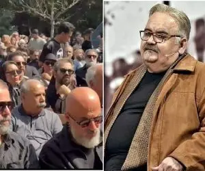 ببینید| بازیگرانی که فکرش رو نمیکردی تو تشییع "اکبر عبدی" حضور داشتند
