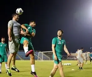 (عکس) آمادگی عجیب کریم باقری در تمرین تیم ملی!