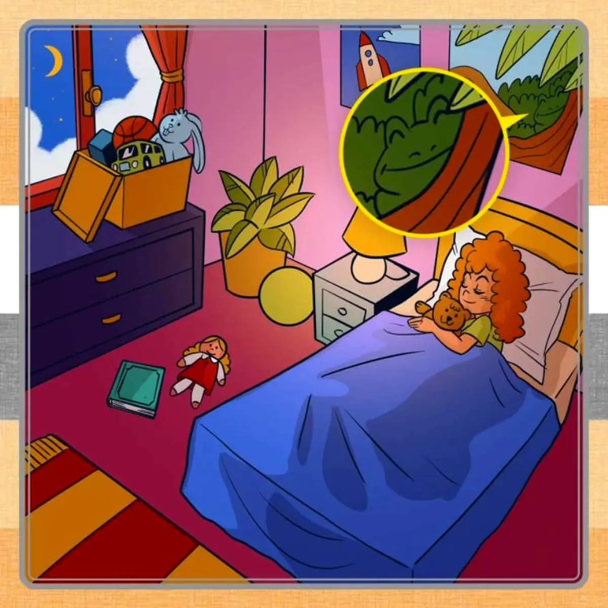 find the frog in girls bedroom solution