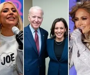 مراسم تحلیف بایدن با خوانندگی لیدی گاگا و جنیفر لوپز