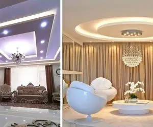 کناف سقفی و انواعش جهت زیباسازی خونه یا اداره / خوشگلاسیون سقف جدید بدون لوسترای گرون