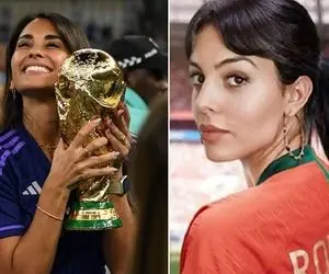 جورجینای رونالدو پولدار تر است یا آنتونلا مسی؟