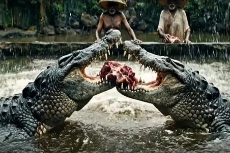 فرآوری کروکودیل؛ انقد دقیق و قلفتی پوست کروکودیل ها رو کندن میشه پوشید اداشونو درآورد