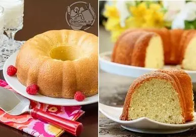 طرز تهیه کیک شیر داغ با فر و بدون فر / کیک ساده خونگی با پف زیاد و طعم عالی