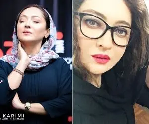 (عکس) تصاویری دیده نشده از نیکی کریمی با لباس یقه باز و دامن کوتاه!