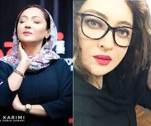 (عکس) تصاویری دیده نشده از نیکی کریمی با لباس یقه باز و دامن کوتاه!