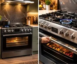 مقایسه بهترین برندهای اجاق گاز فردار ایرانی و خارجی؛ امکانات و تفاوت فنی مدل ها
