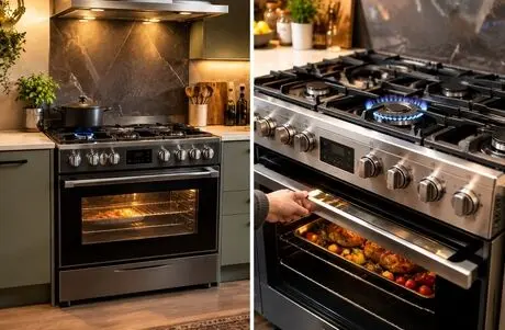 مقایسه بهترین برندهای اجاق گاز فردار ایرانی و خارجی؛ امکانات و تفاوت فنی مدل ها