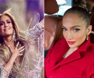 جنیفر لوپز و پیراهن پر زرق‌وبرق گوجه سبزی که دوباره مد کرد/خانم میانساله اما دهه نودی