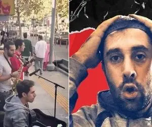 آواز بهشتی؛ گروه بی ادعا گوشه پیاده رو از الیاس یالچینتاش خوندن همه دهن ها وا موند