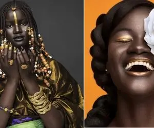 (عکس) الهه ملانین؛ سیاه پوست ترین "باربی جهان" که چشم ها را به خود خیره کرد!