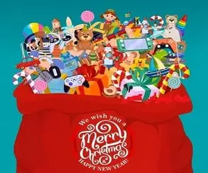 بازی فکری؛ توپ فوتبال رو تو کیسه بابانوئل پیدا کردن دید مامانارو میخاد که تند پیدا شه