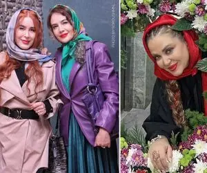 تیپای خیلی عجیب و خَز خانومای بازیگر تو مهمونی؛ "بهاره رهنما" چرا این شکلی شده! 