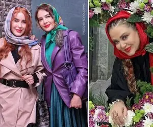 تیپای خیلی عجیب و خَز خانومای بازیگر تو مهمونی؛ "بهاره رهنما" چرا این شکلی شده! 