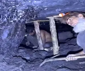 معماری طبیعت؛ مرد اگه میدونست با این ضربه اش تو معدن زیرزمین چه مصیبتی میشه عمرا میزد