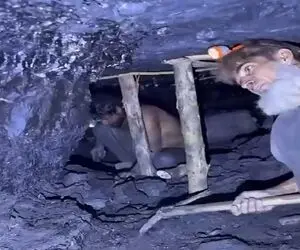 معماری طبیعت؛ مرد اگه میدونست با این ضربه اش تو معدن زیرزمین چه مصیبتی میشه عمرا میزد