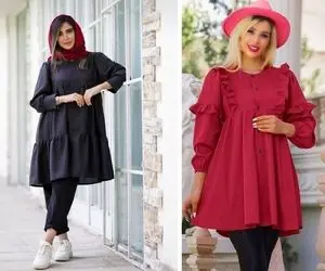 استایل بهاری با مانتو عروسکی؛ همیشه میتونی کت بپوشی بهار و فانتزی و چین چینی بپوش