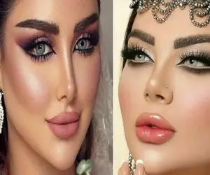 مدل های سایه چشم عربی و خلیجی مد 2025؛ آرایش پرزرق و برق و گیرا مثل زنان بالانشین عرب