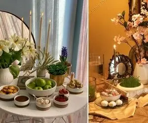 امسال بشو اون خونه ای که همه میگن چقدر همه چی خوشگله / انواع سبک چیدمان سفره هفت سین