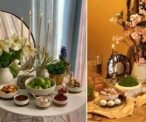 امسال بشو اون خونه ای که همه میگن چقدر همه چی خوشگله / انواع سبک چیدمان سفره هفت سین