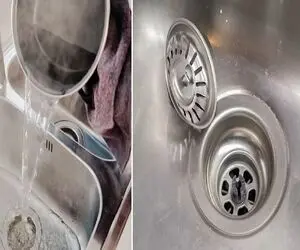 ترفند بشمار سه و سریع برای باز کردن گرفتگی لوله سینک ظرفشویی؛ فقط با این ماده خوراکی