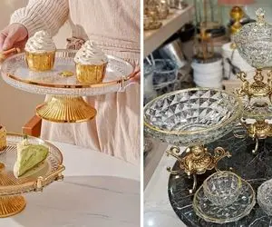 انواع ظروف شیشه ای با جلوه های متنوع و زیبا / غذات مزه بهشتم بده ظرف زشت باشه تمومه