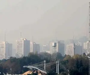 شاخص آلودگی هوا تهران امروز یکشنبه ۲ دی + نقشه