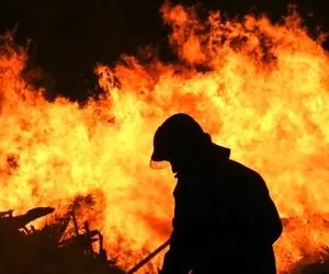 فیلم لحظه آتش سوزی بزرگ در جزیره قشم