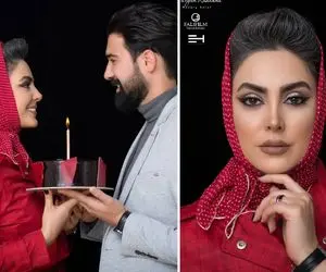 بازیگر چادری تلویزیون با "آرایشی فوقِ خفن" برای تولدش؛ چقدرم قرتی و نازه!