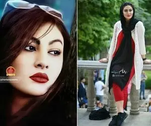 آواز و شیطونی "مریم مومن" وسط دریا با حجابی که به باد رفت؛ ژست اروپایی خانوم جلو همه!