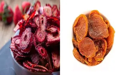 ترفند عالی برای خشک کردن توت فرنگی و زردآلو مثل حرفه ای ها/بمب ویتامین در تمام فصل ها