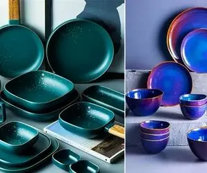 ست غذاخوری سرامیکی با انواع و اقسام رنگ نود و شارپ؛ کیفیت سطح بالا، مقاومت و درخشندگی