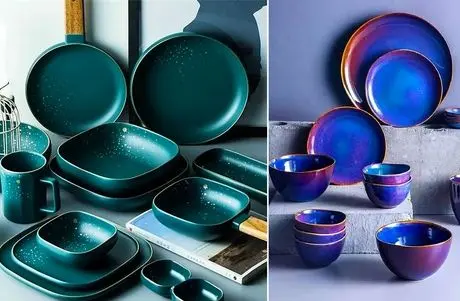 ست غذاخوری سرامیکی با انواع و اقسام رنگ نود و شارپ؛ کیفیت سطح بالا، مقاومت و درخشندگی