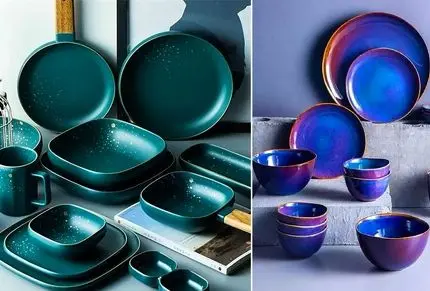 ست غذاخوری سرامیکی با انواع و اقسام رنگ نود و شارپ؛ کیفیت سطح بالا، مقاومت و درخشندگی