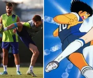 (عکس) وقتی تمرین استقلال همه را به یاد سوباسا و کاکرو انداخت