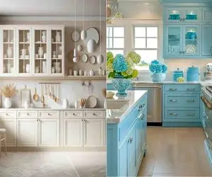 آشپزخونه کوچیک رو بزرگ کن / رنگ‌ های جادویی برای تبدیل آشپزخونه‌ نقلی به قصر!