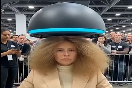 فناوری مدرن؛ موهای سر خانومه عین پشمای ببعی میمونه میره تو کاسه اختراعی بینظیر میشه