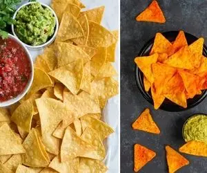 طرز تهیه چیپس ترتیلا خانگی / خوشمزه ترین چیپس ذرت که میشه سریع و راحت آماده کرد