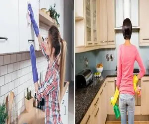 چطور کابینت‌ های آشپزخونه رو مثل روز اول برق بندازیم؟/کابینت درخشان با مواد طبیعی!