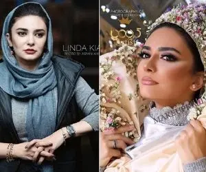 استایل دخترونه و یونیک لیندا کیانی واسه تولدش تو فضای باز؛ آرایششو فقط باس گفت واووو!